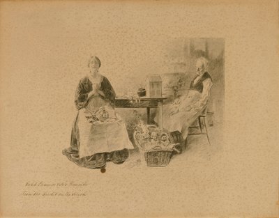 Caleb Plummer und seine Tochter, aus "Die Grille am Herd" von Charles Dana Gibson