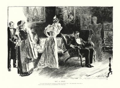 Kein Geist (Lithographie) von Charles Dana Gibson