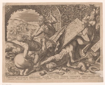 Herkules tötet den Zentauren Eurytion von Charles David