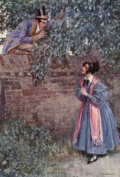 Illustration für Die Pickwickier von Charles Dickens von Charles Edmund (after) Brock