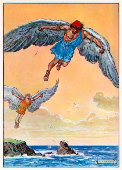 "Sie erhoben sich, der Junge nach seinem Vater" von Charles Edmund (after) Brock