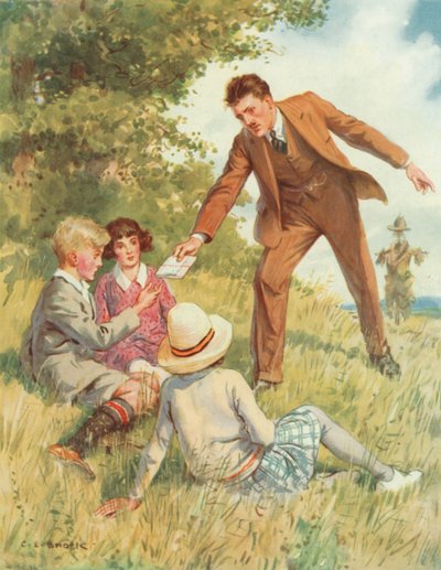 "Seid ihr jungen Leute bereit, etwas für euer Land zu tun?", Szene aus Secret Service von Charles Edmund Brock