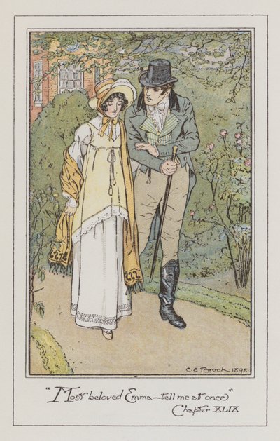 Illustration für Emma von Jane Austen von Charles Edmund Brock