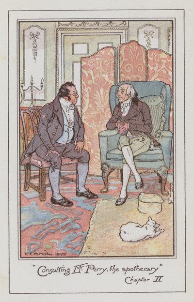 Illustration für Emma von Jane Austen von Charles Edmund Brock