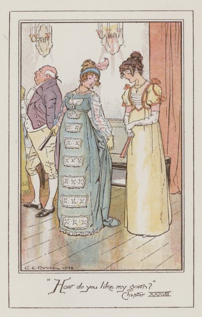 Illustration für Emma von Jane Austen von Charles Edmund Brock