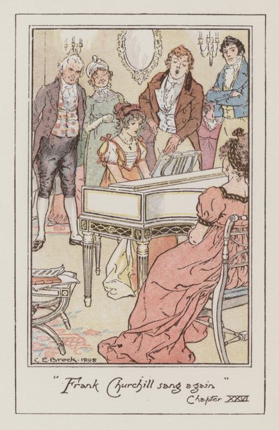 Illustration für Emma von Jane Austen von Charles Edmund Brock