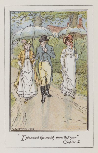Illustration für Emma von Jane Austen von Charles Edmund Brock