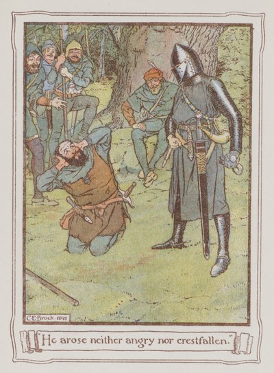 Illustration für Ivanhoe von Sir Walter Scott von Charles Edmund Brock