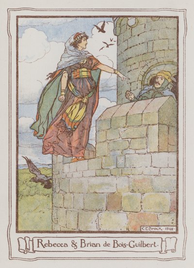 Illustration für Ivanhoe von Sir Walter Scott von Charles Edmund Brock