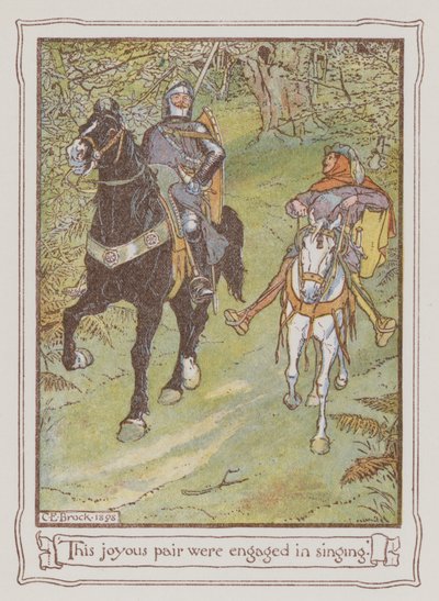 Illustration für Ivanhoe von Sir Walter Scott von Charles Edmund Brock
