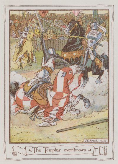 Illustration für Ivanhoe von Sir Walter Scott von Charles Edmund Brock