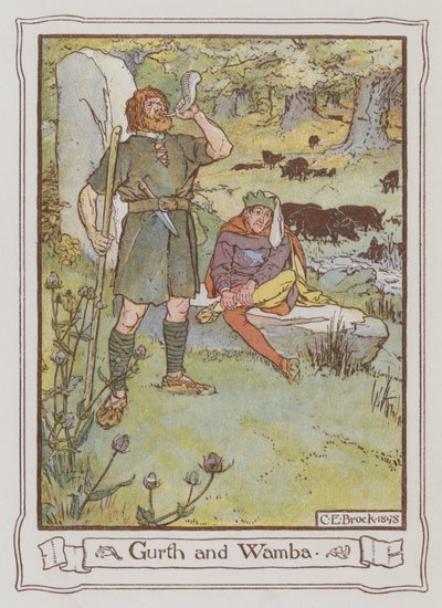 Illustration für Ivanhoe von Sir Walter Scott von Charles Edmund Brock