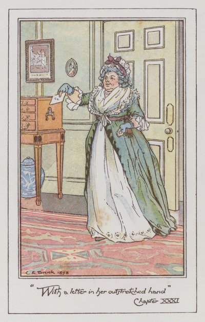 Illustration für Sense and Sensibility von Jane Austen von Charles Edmund Brock