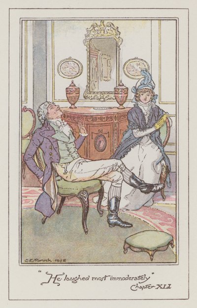 Illustration für Stolz und Vorurteil von Jane Austen von Charles Edmund Brock