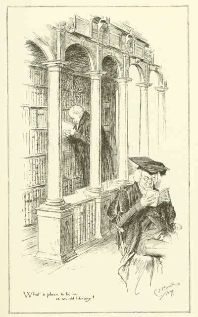 Illustration für Die Essays von Elia von Charles Lamb (Stich) von Charles Edmund Brock