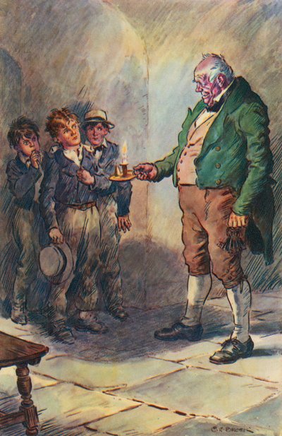 Illustration für Tom Browns Schulzeit von Thomas Hughes von Charles Edmund Brock