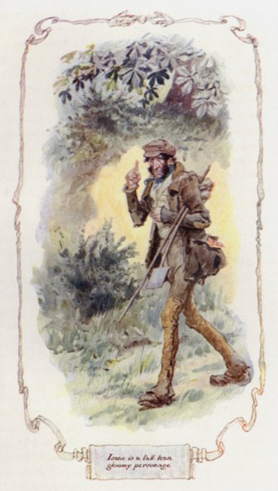 Isaac ist eine große, magere, düstere Gestalt von Charles Edmund Brock