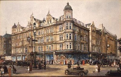 Das alte Gebäude, Bourne und Hollingsworth, Oxford Street von Charles Edward Dixon
