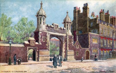 Eingang, Lincolns Inn, London von Charles Edwin Flower