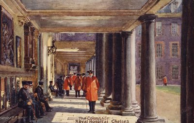 Die Kolonnade, Royal Hospital Chelsea von Charles Edwin Flower