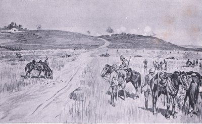 Die Befreiung von Vryheid, aus After Pretoria: Der Guerillakrieg veröffentlicht von Harmsworth Bros Limited, 1901 von Charles Edwin Fripp