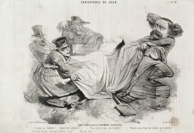 Eine heftig umstrittene junge Frau von Charles Emile Jacque