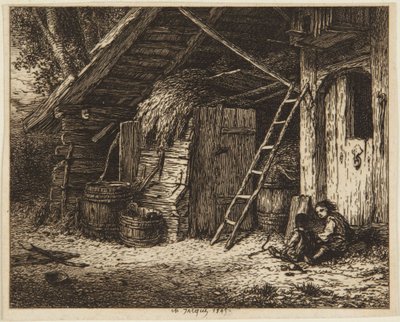 Der Hühnerstall - 1849 von Charles Emile Jacque