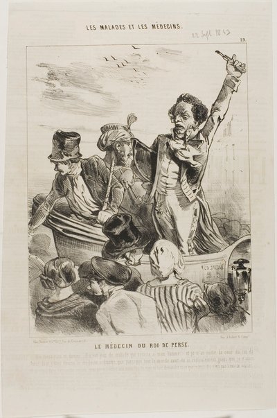 Der Arzt des Königs von Persien (Tafel 19) von Charles Emile Jacque