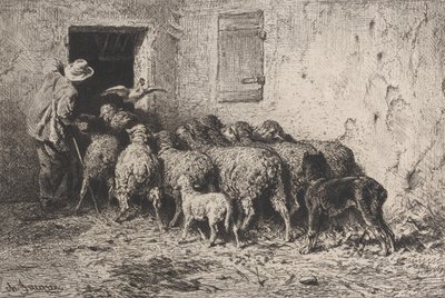 Die Rückkehr von Charles Emile Jacque