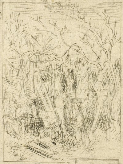 Ohne Titel (Landschaft) von Charles Emile Jacque