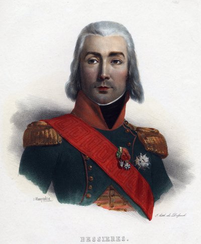Porträt von Jean Baptiste (Jean-Baptiste) Bessières (1768-1813), Marschall von Frankreich von Charles Emile Mauraisse