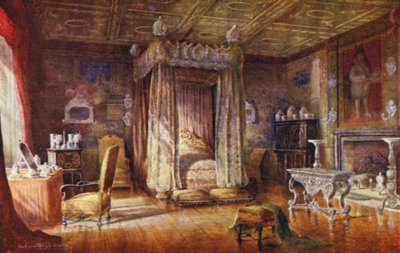 Knole House: Schlafzimmer von König James I. von Charles Essenhigh Corke