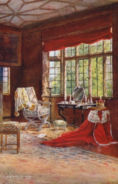 Knole House: Spangled Schlafzimmer, Fenster von Charles Essenhigh Corke