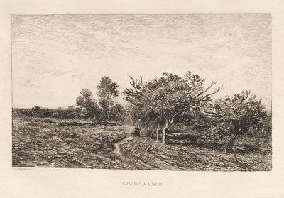 Apfelbäume in Auvers, 1877 von Charles Francois Daubigny
