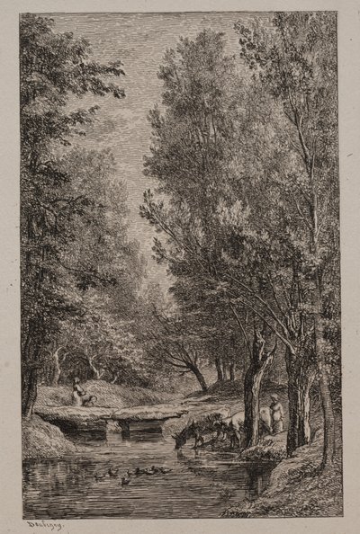 Bach im Val Mondois von Charles Francois Daubigny