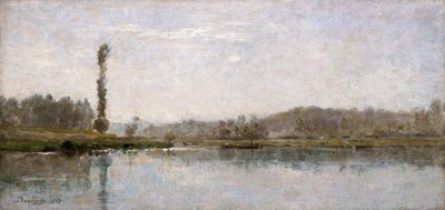 Morgen an der Oise, Auvers von Charles Francois Daubigny