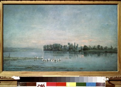 Morgen. Gemälde von Charles-Francois Daubigny (1817-1878) 1858 Puschkin-Museum, Moskau von Charles Francois Daubigny