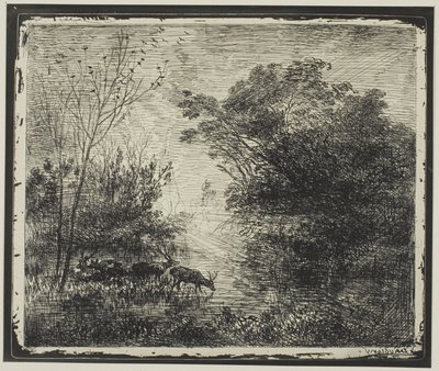 Hirsche von Charles Francois Daubigny