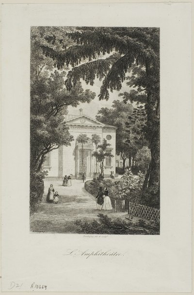 Das Amphitheater des Jardin des Plantes von Charles Francois Daubigny