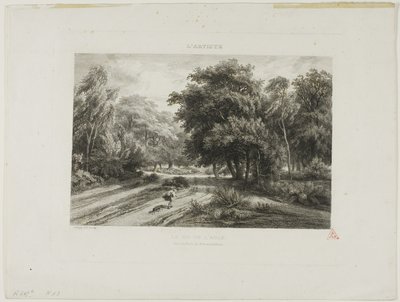 Das Adlernest im Wald von Fontainebleau von Charles Francois Daubigny