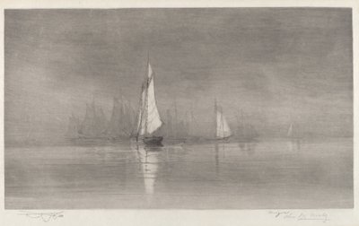 Unbetitelte Hafenszene mit Segelbooten, ca. 1900 von Charles Frederick William Mielatz