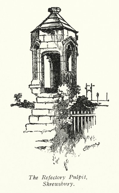 Die Kanzel im Refektorium, Shrewsbury von Charles George Harper