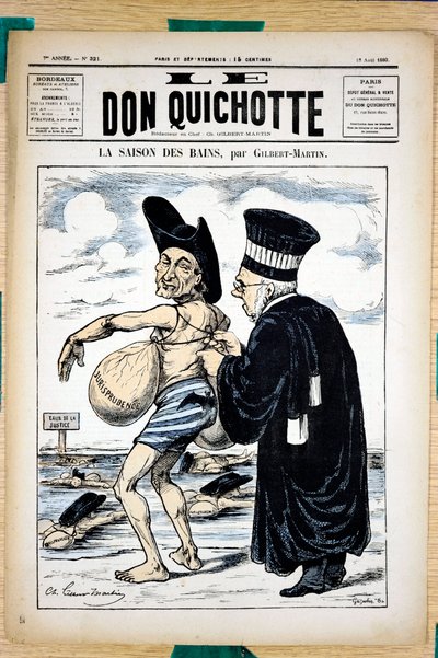 Titelblatt von „The Don Quixote“, Nummer 321, Satirisch in Farben von Charles Gilbert Martin