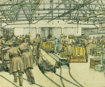Die Fabrik in Hereford von Charles Ginner