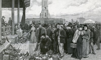 Ein Londoner Jahrmarktstag auf dem Metropolitan Cattle Market von Charles Green