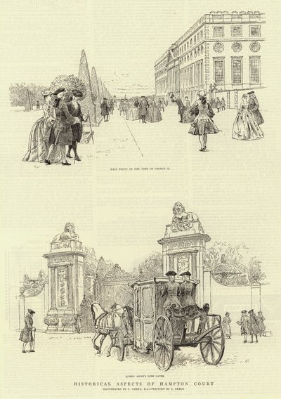Historische Aspekte von Hampton Court von Charles Green