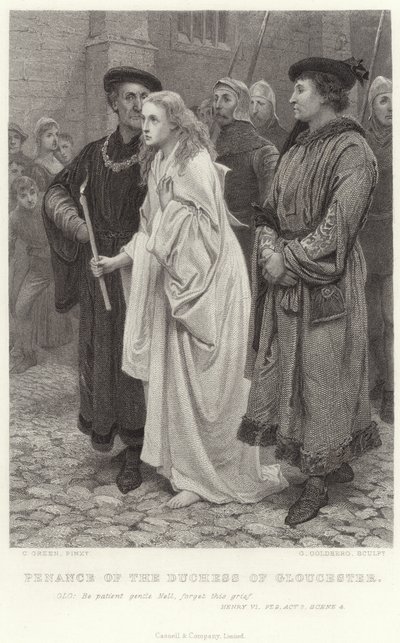 Buße der Herzogin von Gloucester, Heinrich VI, Teil 2, Akt 2, Szene 4 von Charles Green