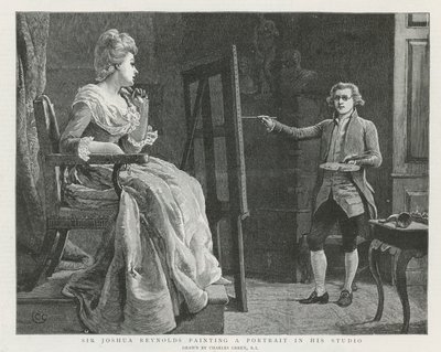 Sir Joshua Reynolds in London von Charles Green