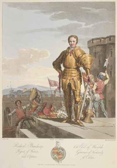 Richard Beauchamp (1381-1439), Earl of Warwick, Anno 1439, Illustration aus 