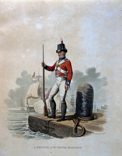 Ein Soldat der Royal Marines, aus 